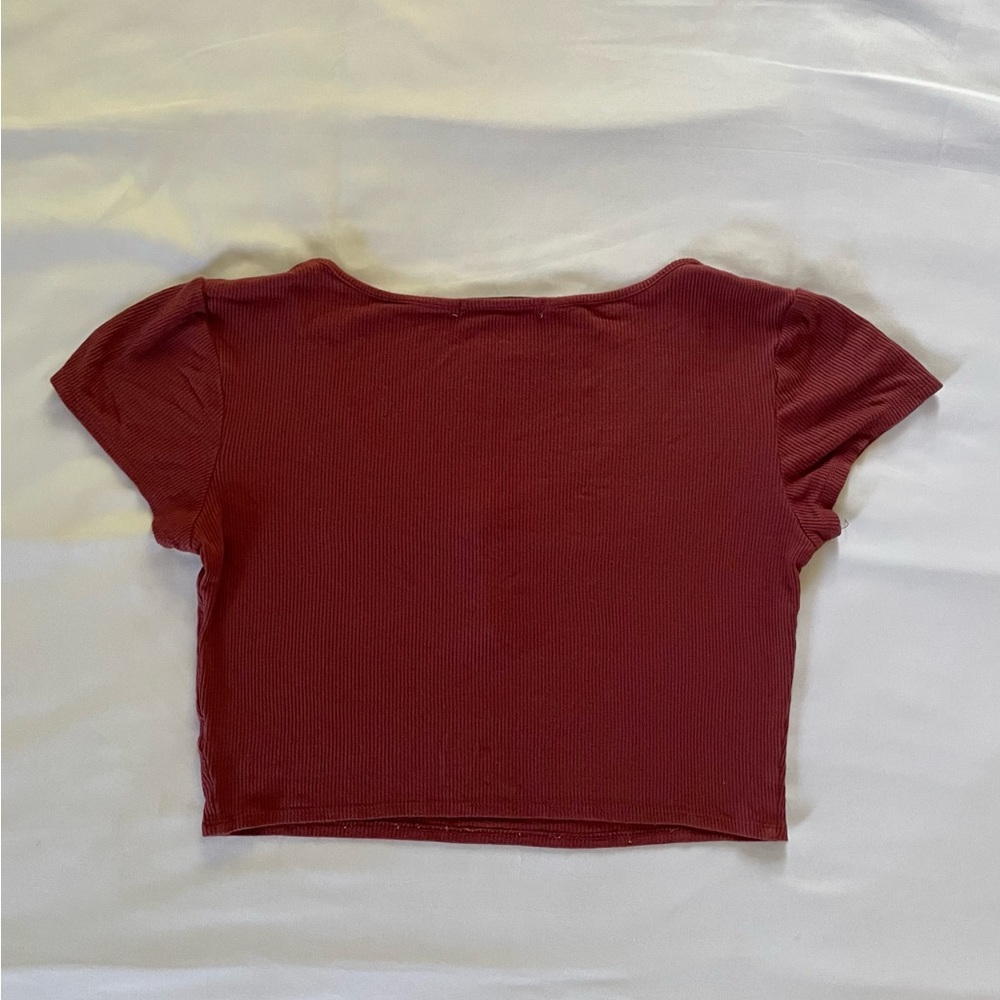 Red Crop Top - Picture 3 of 4